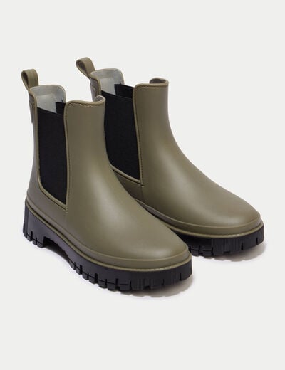 Bottes vert kaki femme