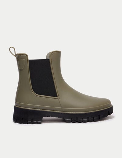 Bottes vert kaki femme