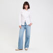 Chemise manches longues ecru femme