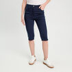 Pantalon capri bleu marine femme