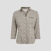 Blouse manches 3/4 vert kaki femme