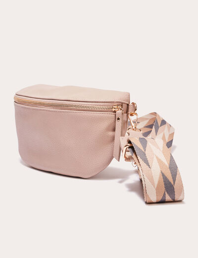 Sac banane en bandoulière sable femme