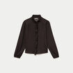 Blouse manches longues marron femme