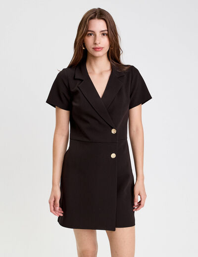 Combishort taille standard noir femme