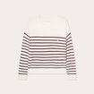 Pull manches longues bordeaux femme