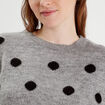 Pull manches longues gris foncé femme