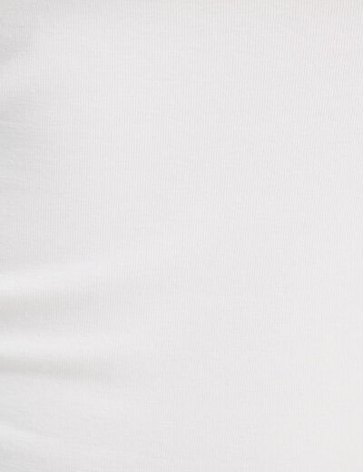 Débardeur asymétrique blanc femme