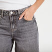 Jean wide leg taille basse denim gris femme