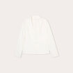 Veste blazer droite ecru femme