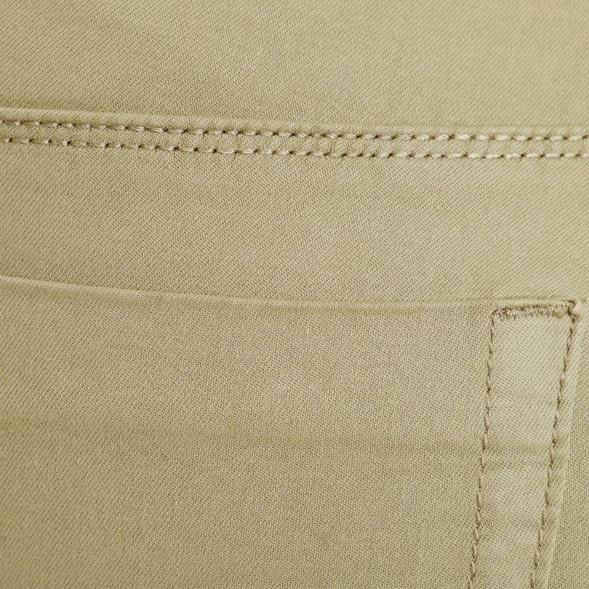Jeans slim 5 poches vert kaki femme