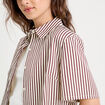Chemise manches courtes noir femme