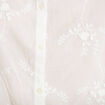 Chemise droite sans manches &agrave; relief ecru femme