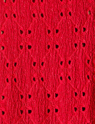 T-shirt manches courtes rouge femme