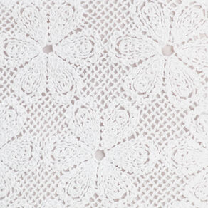 Débardeur dentelle macramé blanc femme