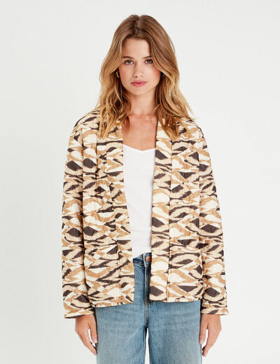 Veste matelassée blanc femme