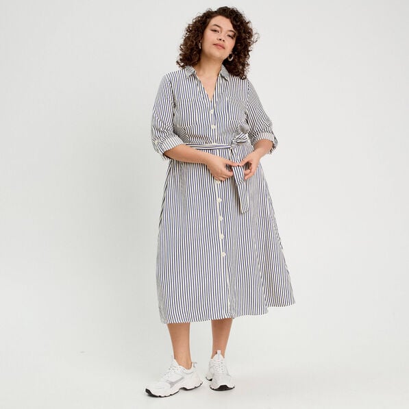 robe longue chemise ceinturee bleu marine femme Robe longue chemise ceinturée bleu marine femme