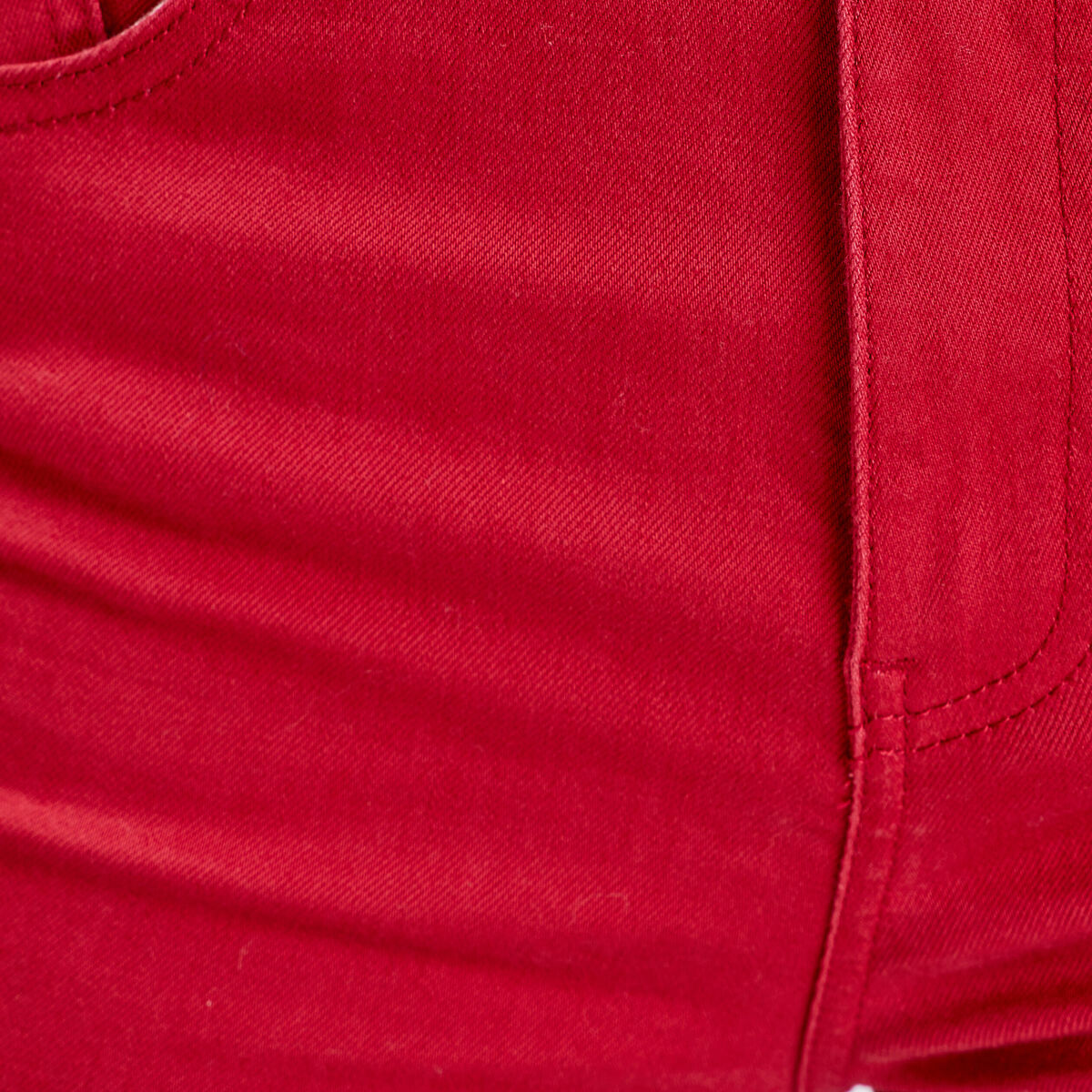 Jeans flare taille haute rouge foncé femme