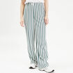 Pantalon large tailleur blanc femme