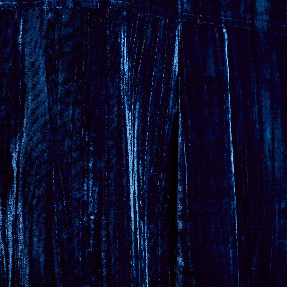 Chemise en velours bleu foncé femme