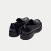 Mocassins noir femme