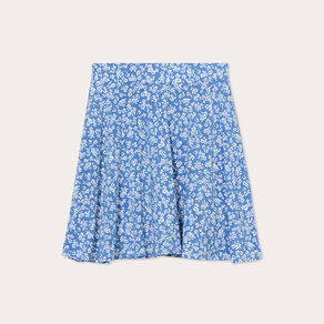 Jupe-short patineuse bleu clair femme