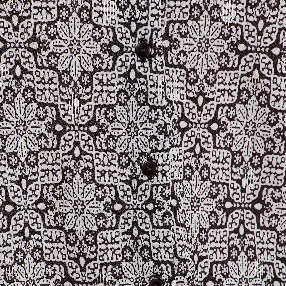 Blouse avec volants noir femme