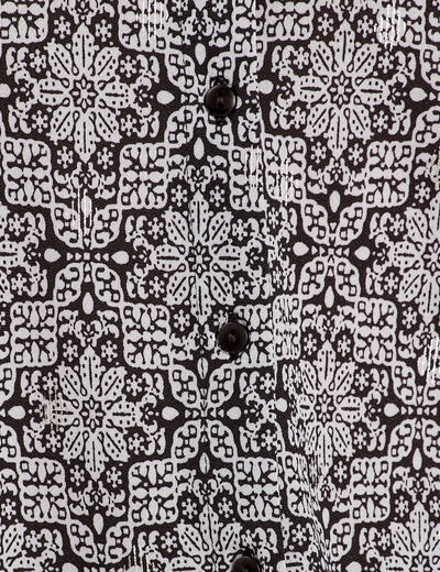 Blouse avec volants noir femme