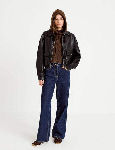 Cache-cou marron fonc&eacute; femme