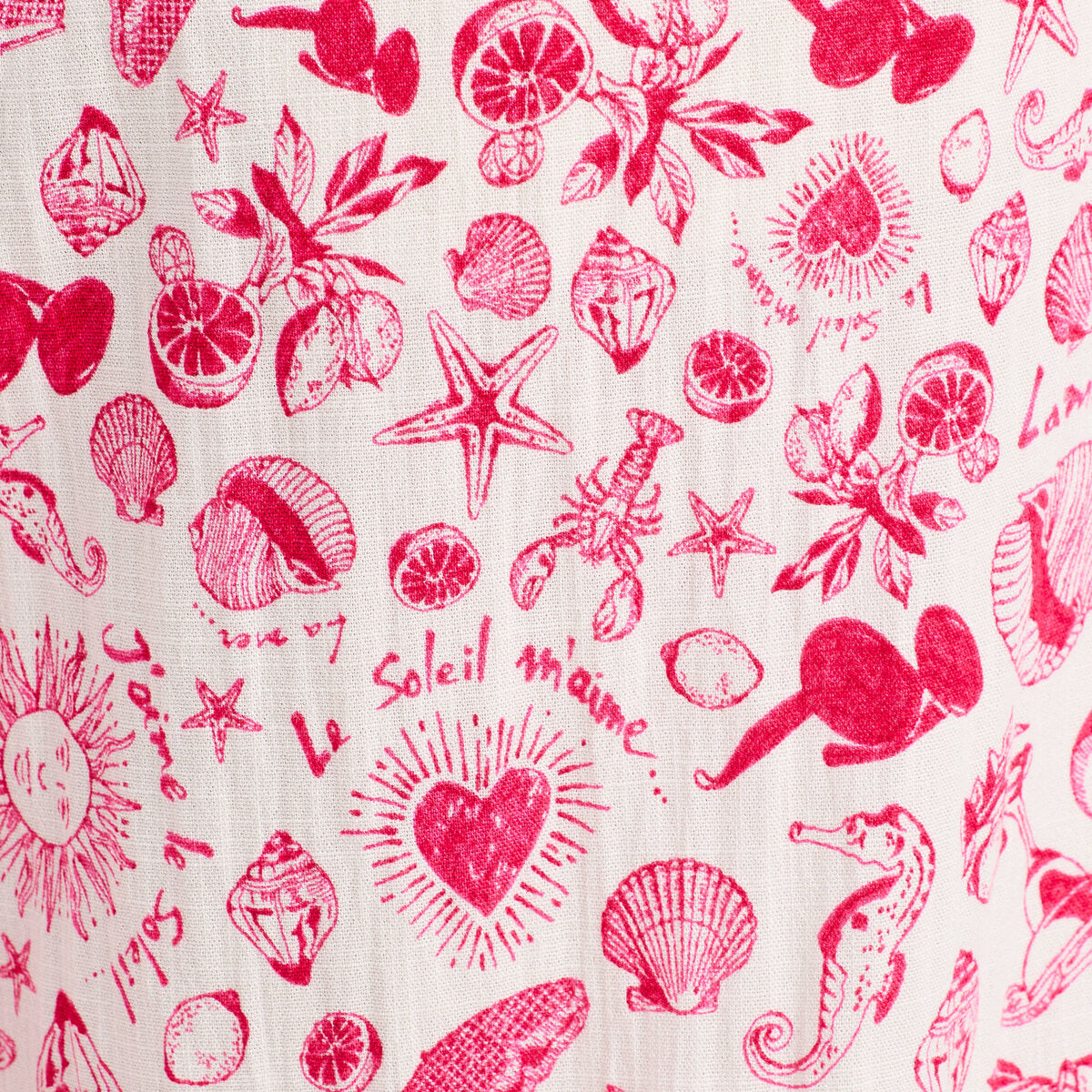 Pantalon large rose fushia femme
