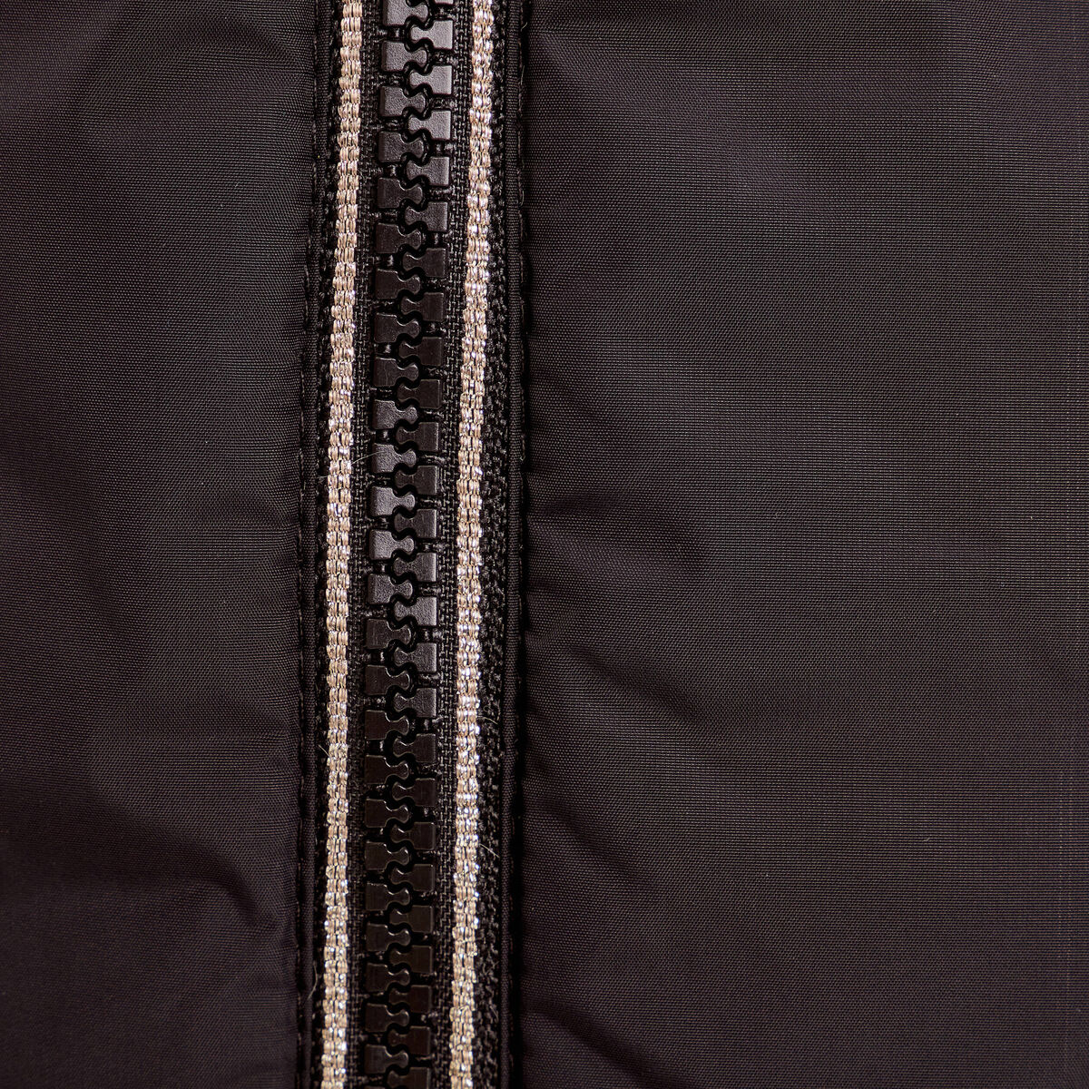 Parka réversible à capuche noir femme