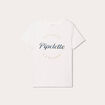 T-shirt manches courtes ecru femme