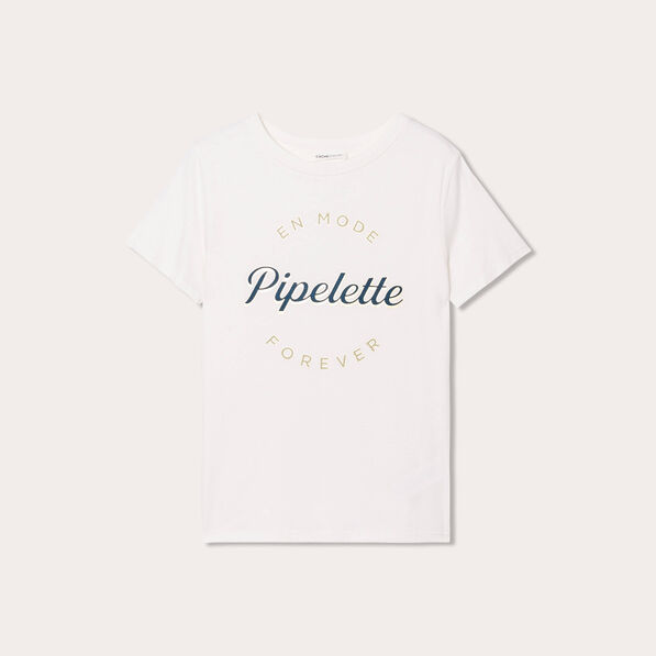 t shirt manches courtes ecru femme T-shirt manches courtes ecru femme