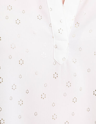 Blouse sans manches blanc femme