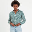 Chemise manches longues blanc femme