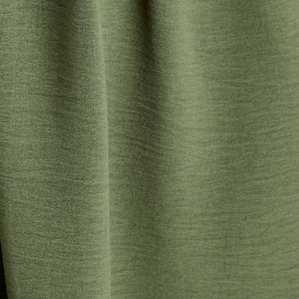 Robe évasée taille élastiquée vert kaki femme