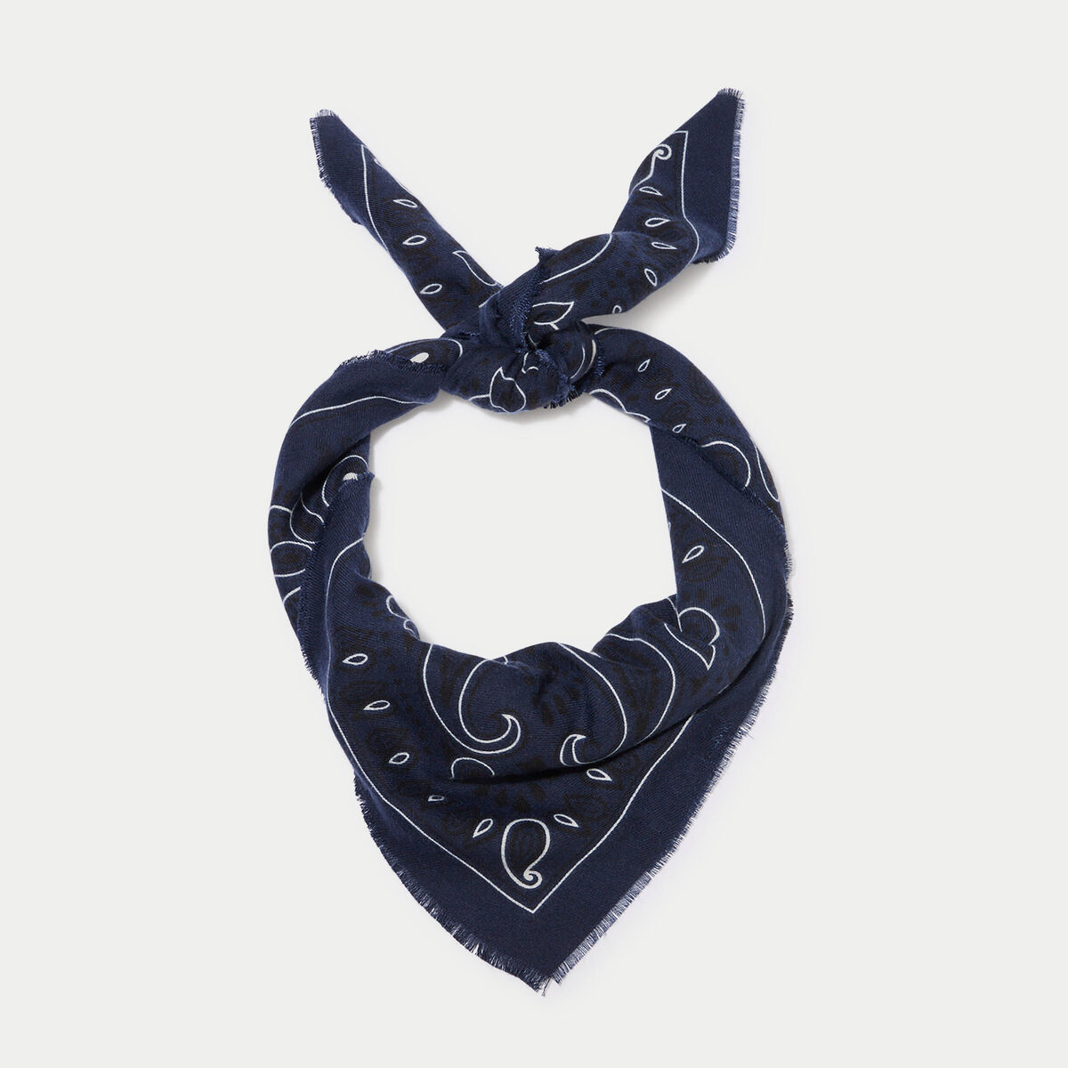 Foulard bleu electrique femme