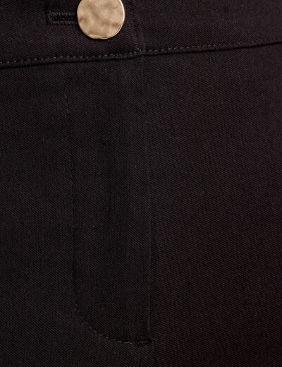 Pantalon bootcut stretch noir femme