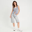Débardeur avec noeuds bleu gris femme