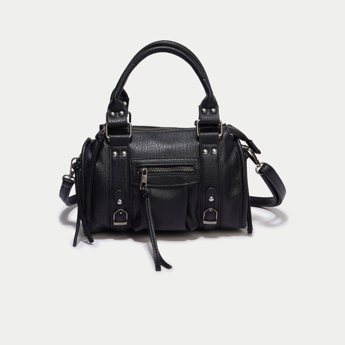 Sac port&eacute; main noir femme