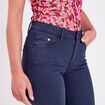 Pantacourt bleu marine femme
