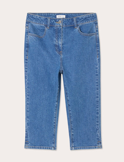 Jeans capri denim stone femme