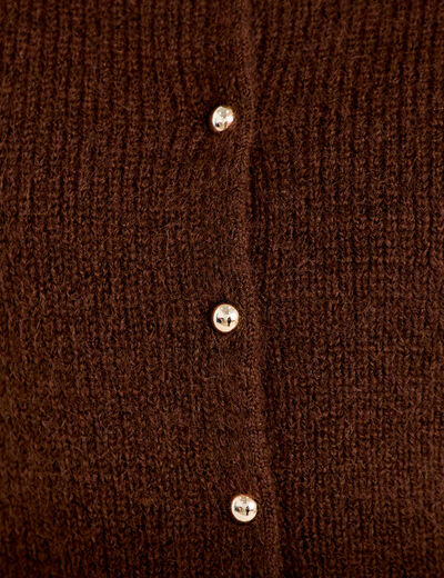 Gilet sans manches marron fonc&eacute; femme