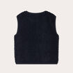 Gilet effet polaire bleu marine femme