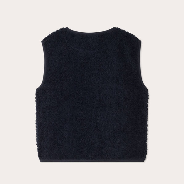gilet effet polaire bleu marine femme Gilet effet polaire bleu marine femme