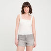 Bustier avec coques blanc femme