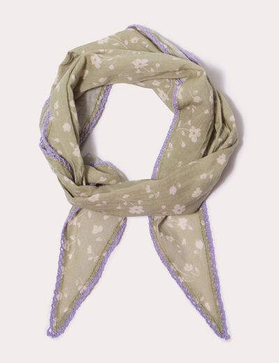 Foulard vert clair femme