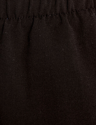 Pantalon large noir femme