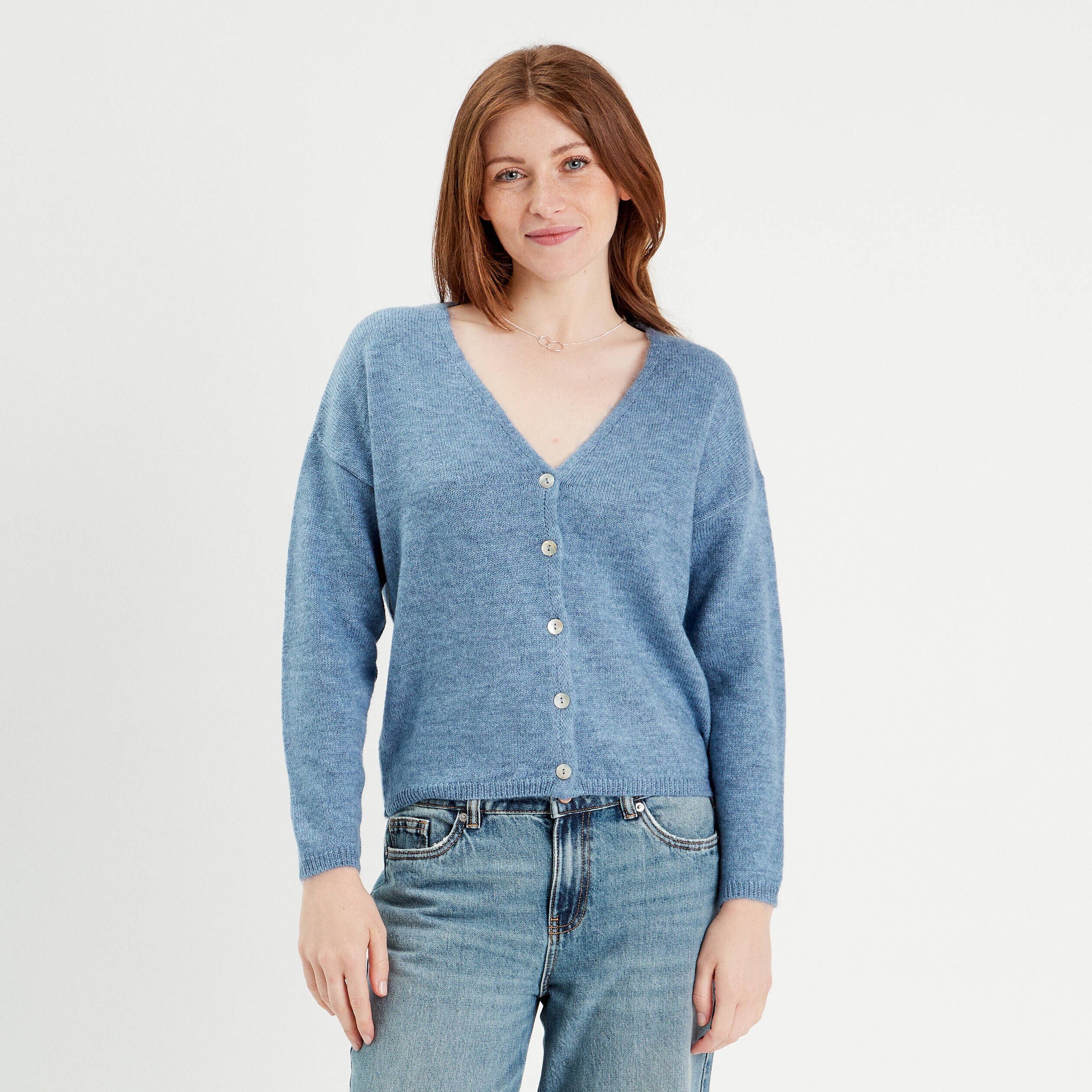 Gilet bleu petrole femme best sale