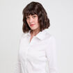 Chemise manches longues ecru femme