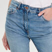 Jeans droit taille haute denim dirty femme